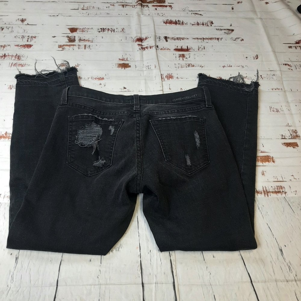 Current Elliott cropped straight townhouse jeans - Picture 11 of 11